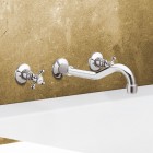 Reitano Antea bateria umywalkowa podtynkowa wylewka 20 cm retro chrom 352/CH