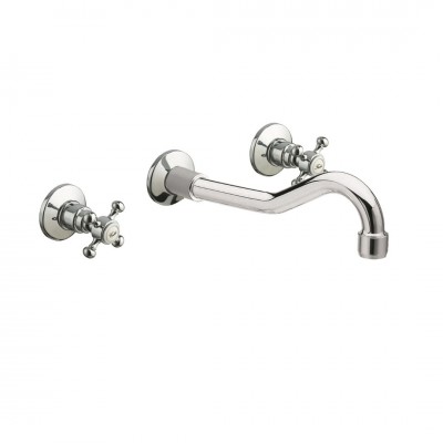 Reitano Antea bateria umywalkowa podtynkowa wylewka 20 cm retro chrom 352/CH