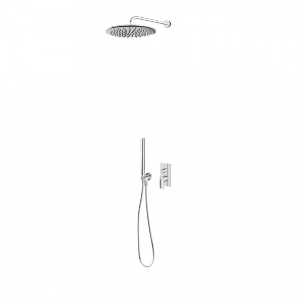 Oltens Hadsel zestaw prysznicowy podtynkowy deszczownica 30 cm chrom 36625100