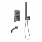 Oltens Hadsel zestaw wannowo-prysznicowy podtynkowy grafit 36626400