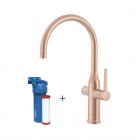 Tres bateria kuchenna stojąca z zestawem filtrującym złoto różowe mat 23045301OPM