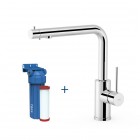 Tres bateria kuchenna stojąca z zestawem filtrującym chrom 23045403