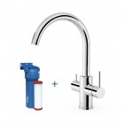 Tres bateria kuchenna stojąca z zestawem filtrującym chrom 23045402