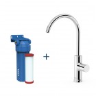 Tres bateria do wody filtrowanej stojąca z zestawem filtrującym chrom 23050401