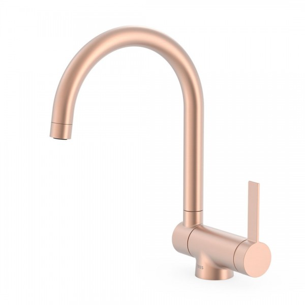 Tres bateria kuchenna stojąca podokienna złoto różowe mat 23033502OPM