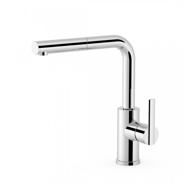 Tres Lex Tres bateria kuchenna stojąca z wyciąganą wylewką chrom 181437