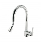 Tres Top Tres bateria kuchenna stojąca z wyciąganą wylewką chrom 114444