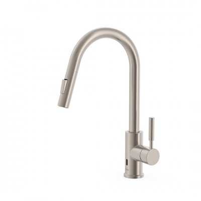 Tres Essential bateria kuchenna elektroniczna stojąca z wyciąganą wylewką stal 09244501AC