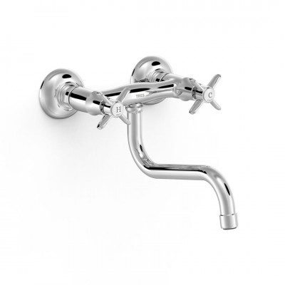 Tres Clasic Tres bateria kuchenna ścienna chrom 24231001