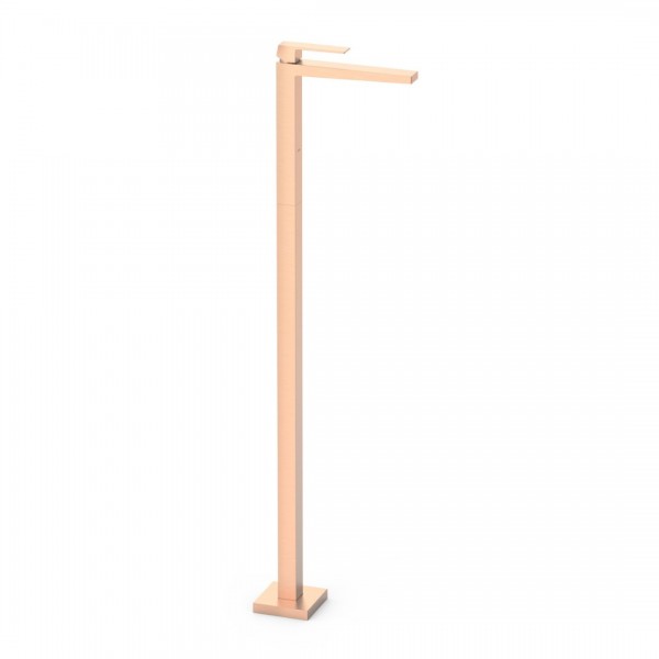 Tres Slim bateria umywalkowa wolnostojąca złoto różowe mat 20285301OPM