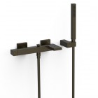 Tres Slim bateria wannowa ścienna czarny brąz 20217001KMB