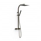 Tres Slim zestaw natryskowy ścienny czarny brąz 20219101KMB