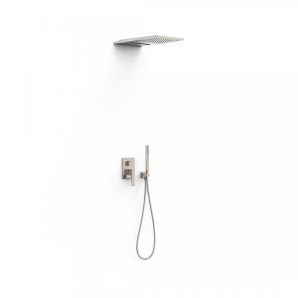 Tres Slim zestaw prysznicowy podtynkowy deszczownica 28x55 cm stal 20227301AC