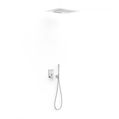 Tres Slim zestaw prysznicowy podtynkowy deszczownica 50x50 cm chrom 20227302