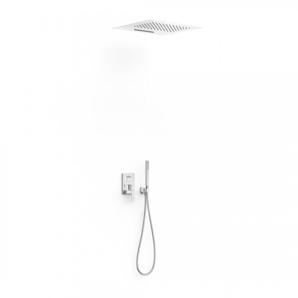 Tres Slim zestaw prysznicowy podtynkowy deszczownica 50x50 cm chrom 20227302