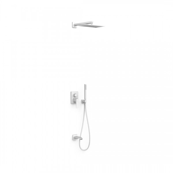 Tres Slim zestaw wannowy podtynkowy biały mat 20227303BM