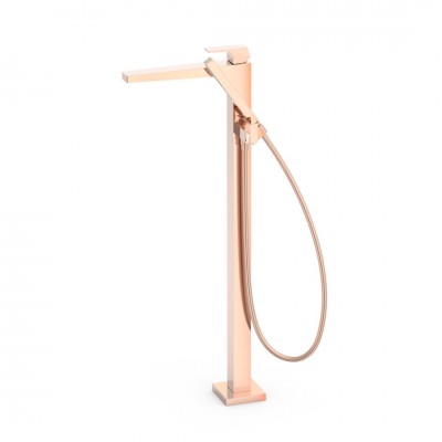 Tres Slim bateria wannowa wolnostojąca złoto różowe 20247001OP