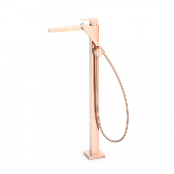 Tres Slim bateria wannowa wolnostojąca złoto różowe 20247001OP