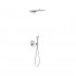 Tres Fuji zestaw prysznicowy podtynkowy deszczownica 28x55 cm chrom 28127301