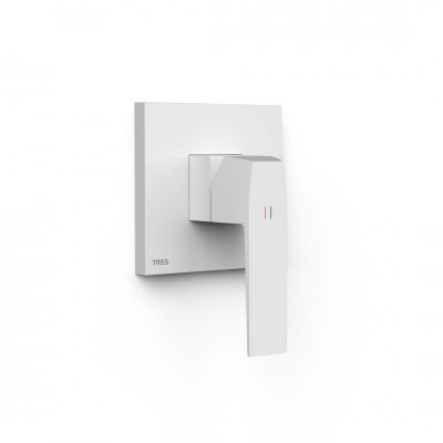 Tres Slim bateria prysznicowa podtynkowa biały mat 20227810BM