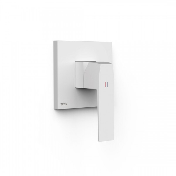 Tres Slim bateria prysznicowa podtynkowa biały mat 20227810BM