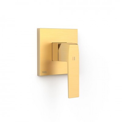 Tres Slim bateria prysznicowa podtynkowa złoty mat 20227810OM