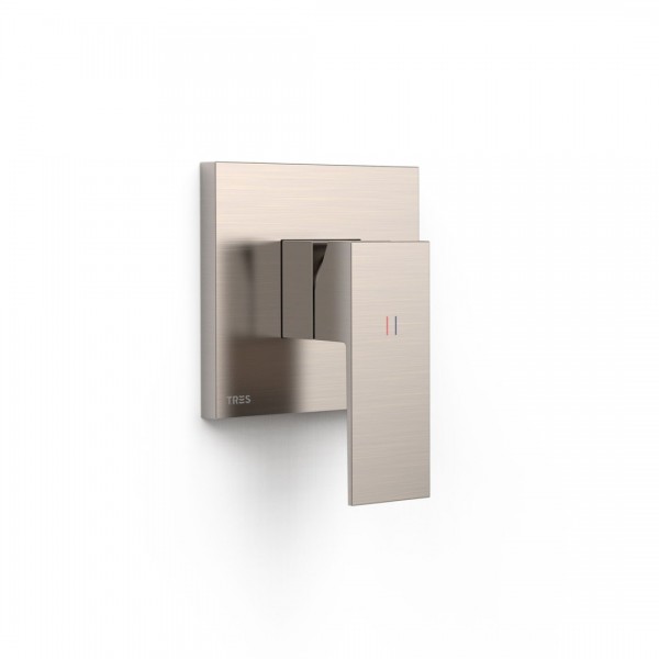 Tres Cuadro bateria prysznicowa podtynkowa stal 10627810AC