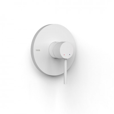 Tres Study bateria prysznicowa podtynkowa biały mat 26227810BM