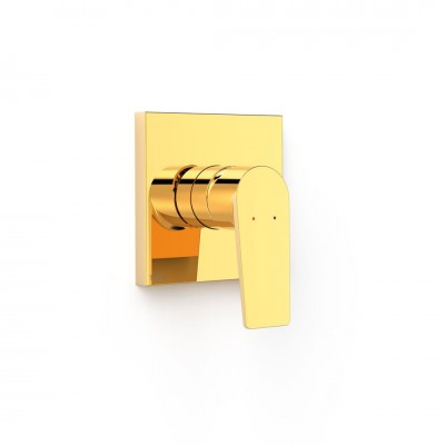 Tres Project bateria prysznicowa podtynkowa złoty połysk 21127810OR