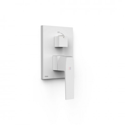 Tres Slim bateria wannowo-prysznicowa podtynkowa biały mat 20228110BM