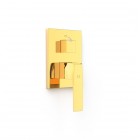 Tres Slim bateria wannowo-prysznicowa podtynkowa złoty połysk 20228110OR