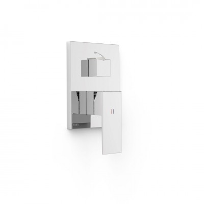 Tres Cuadro bateria wannowo-prysznicowa podtynkowa chrom 10628110