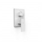 Tres Cuadro bateria wannowo-prysznicowa podtynkowa biały mat 10628110BM