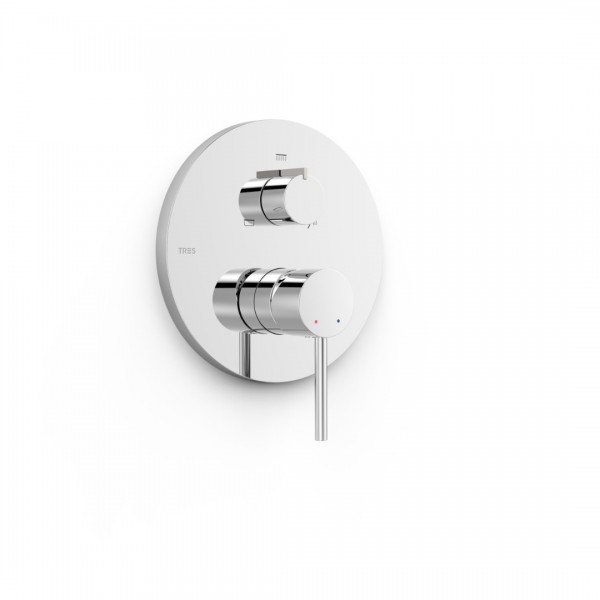 Tres Study bateria wannowo-prysznicowa podtynkowa 3 wyjścia chrom 26227310