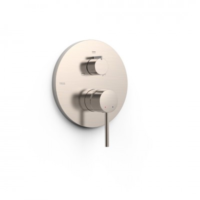 Tres Study bateria wannowo-prysznicowa podtynkowa 3 wyjścia stal 26227310AC