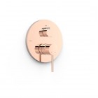 Tres Study bateria wannowo-prysznicowa podtynkowa 3 wyjścia złoto różowe 26227310OP