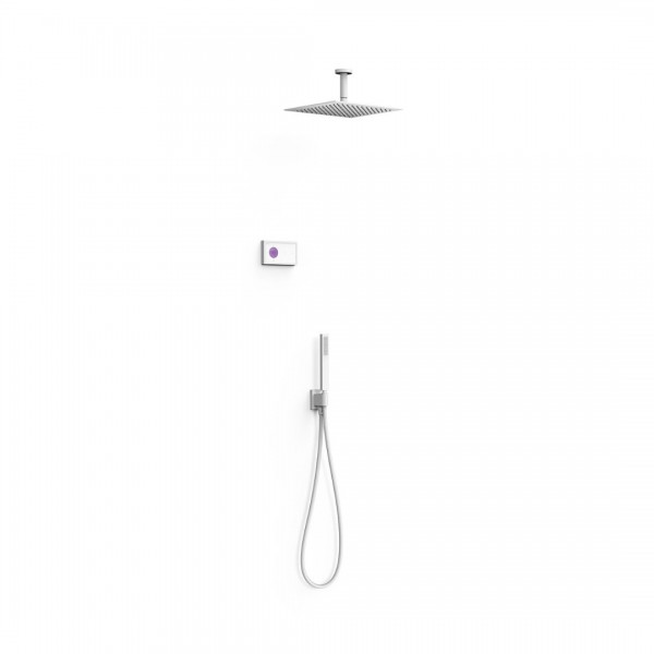 Tres Shower Technology zestaw prysznicowy podtynkowy deszczownica 30 cm biały mat 09286564BM