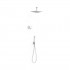 Tres Shower Technology zestaw prysznicowy podtynkowy deszczownica 30 cm biały mat 09286564BM