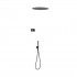 Tres Shower Technology zestaw prysznicowy podtynkowy deszczownica 50 cm czarny mat 09288557NM