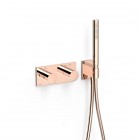 Tres B-System zestaw prysznicowy termostatyczny podtynkowy złoto różowe 30735201OP