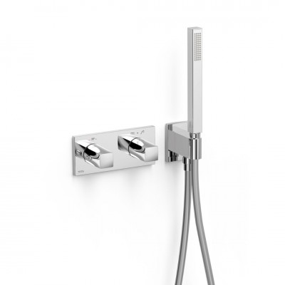 Tres B-System zestaw prysznicowy termostatyczny podtynkowy chrom 30725201