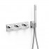 Tres B-System zestaw prysznicowy termostatyczny podtynkowy chrom 30725301