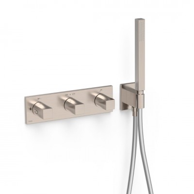 Tres B-System zestaw prysznicowy termostatyczny podtynkowy stal 30725301AC