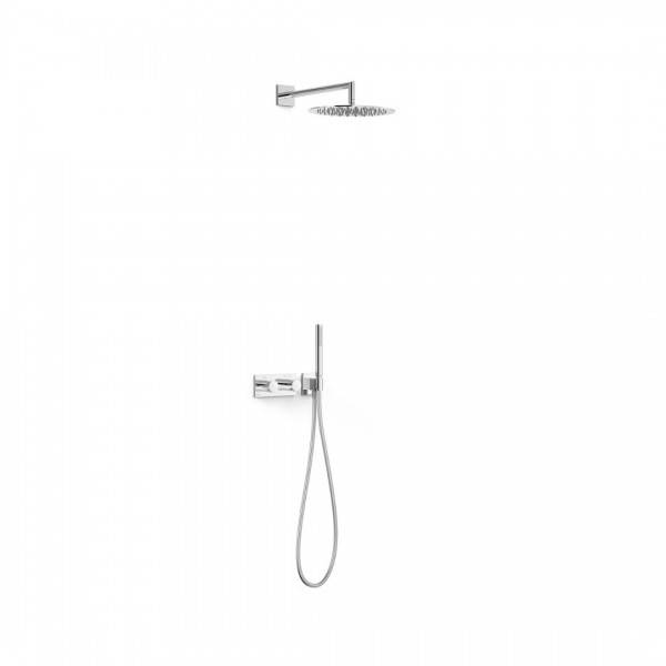 Tres B-System zestaw prysznicowy termostatyczny podtynkowy deszczownica 30 cm chrom 30735204