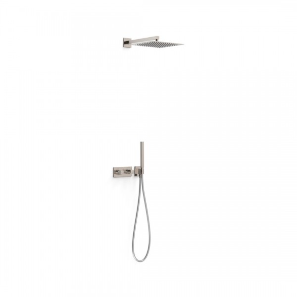 Tres B-System zestaw prysznicowy termostatyczny podtynkowy deszczownica 30 cm stal 30725204AC