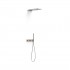 Tres B-System zestaw prysznicowy termostatyczny podtynkowy deszczownica 21x55 cm stal 30725205AC