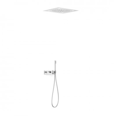 Tres B-System zestaw prysznicowy termostatyczny podtynkowy deszczownica 50 cm chrom 30725208