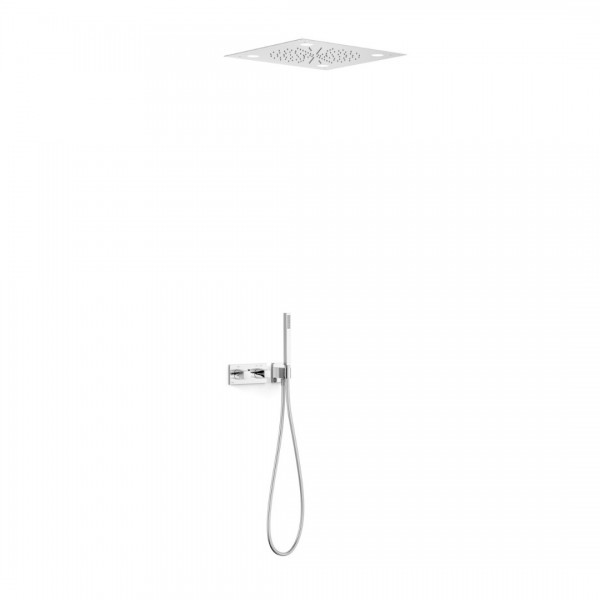 Tres B-System zestaw prysznicowy termostatyczny podtynkowy deszczownica 50 cm chrom 30725208