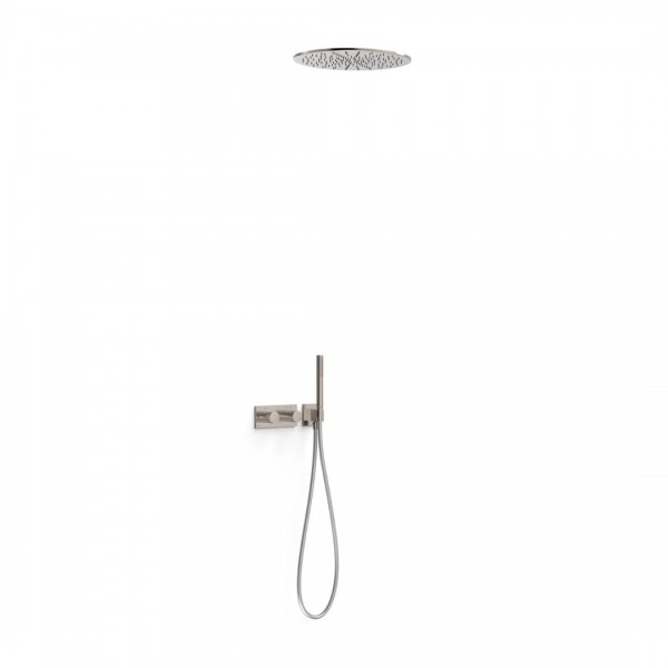 Tres B-System zestaw prysznicowy termostatyczny podtynkowy deszczownica 40,5 cm stal 30735206AC