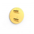 Tres Therm-Box bateria wannowo-prysznicowa termostatyczna podtynkowa złoty połysk 26225001OR